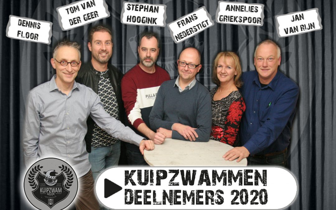 Namen kuipzwammers 2020 bekend